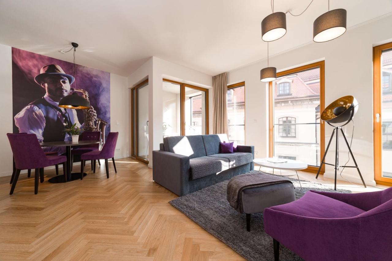דרזדן Modernes Apartment Am Neumarkt מראה חיצוני תמונה